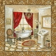 thumbnail image 3 of Gorham, Gregory 15x15 Black Modern Framed Museum Art Print Titled - Leopard Parisian Bath II, 3 of 5