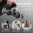 thumbnail image 4 of ALPULON 3 Piece Luggage Sets with TSA Locks, Hardside Suitcase Set with Spinner Wheels, 20in24in28in, Rose Pink, 4 of 6