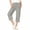 A385 Gray, variant on Kids Girls Cargo Capris Lightweight Relaxed Fit Drawstring Hem Cropped Pants for School Sports, 5T-16Y