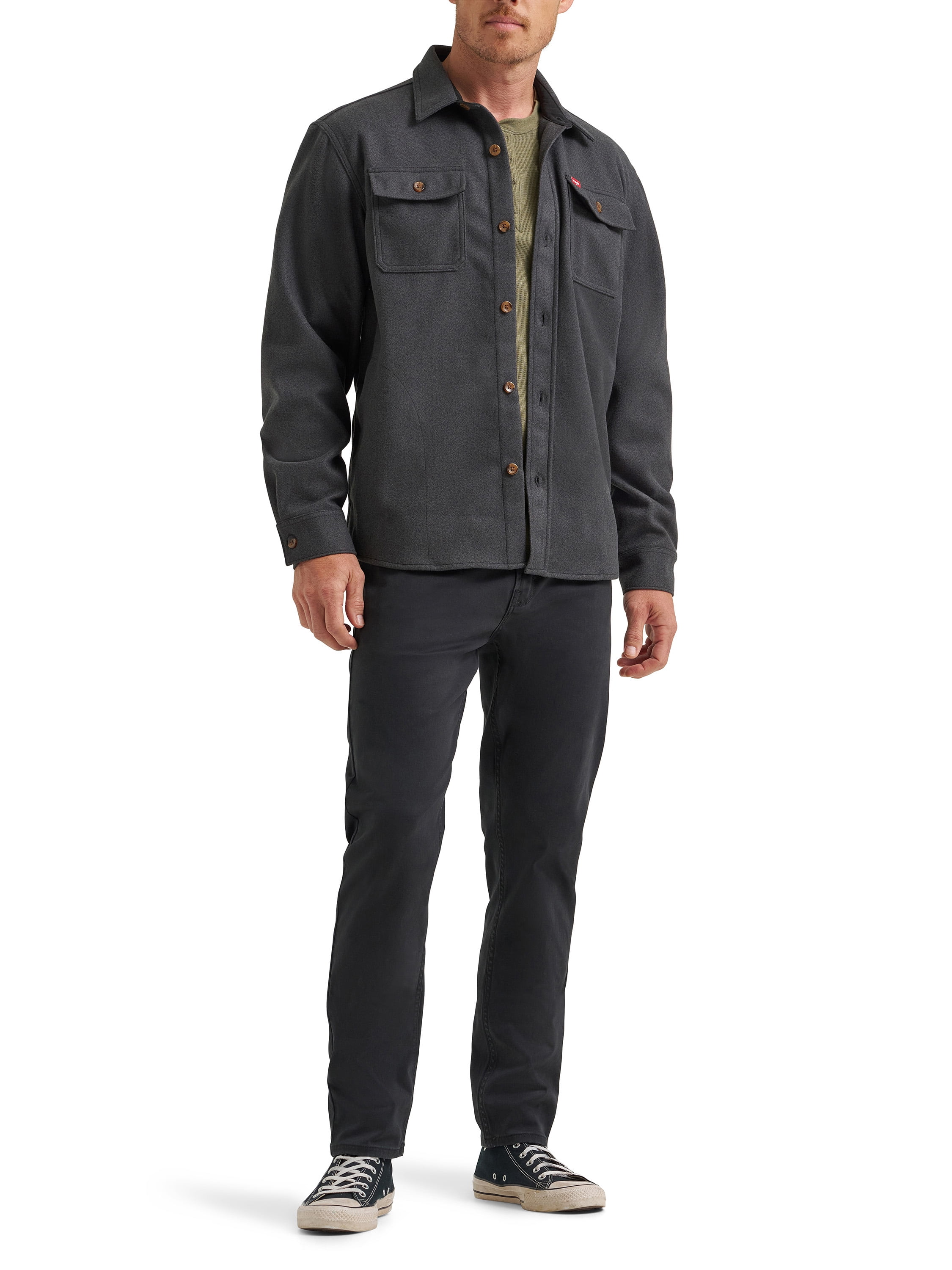 Wrangler® Men's Fleece Shirt Jacket, S-3XL