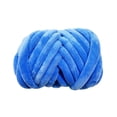 thumbnail image 1 of Hilo grueso de 21,9 yardas para tejer, hilo voluminoso, hilo tubular jumbo para tejer con brazo. Azul, 1 of 9