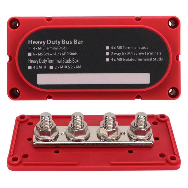 Battery Junction Post, Heavy Duty Rust Power Distribution Block For