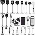 thumbnail image 2 of Kitchen Utensil Set-Silicone Cooking Utensils-33 Kitchen Gadgets Spoons for Nonstick Cookware-Silicone and Stainless Steel Spatula Set-Best Kitchen Tools, Useful Pots and Pans Accessories, 2 of 7
