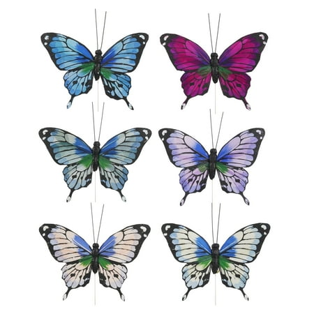 UPC: 0191518190908 | 10.2  Blue  Purple & Green Feather Butterfly by Ashland®