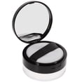 thumbnail image 1 of CIMAXIC Portable Empty Powder Case Mirror Loose Powder Container Makeup Case with Powder Puff (Black),2.56"X2.56"X1.57", 1 of 5