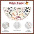 thumbnail image 5 of Balery Watercolor Floral Printed Christmas Tree Skirt , Merry Christmas Party Christmas Tree Decoration,Adjustable Tree Skirt-48", 5 of 8