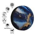 thumbnail image 4 of Naloa Navy Blue Marble PVC Leather Spare Tire Wheel Cover Spare Tire Cover, for Car Truck SUV Camper Trailer Universal Fit(14-17in)-17 inch, 4 of 6