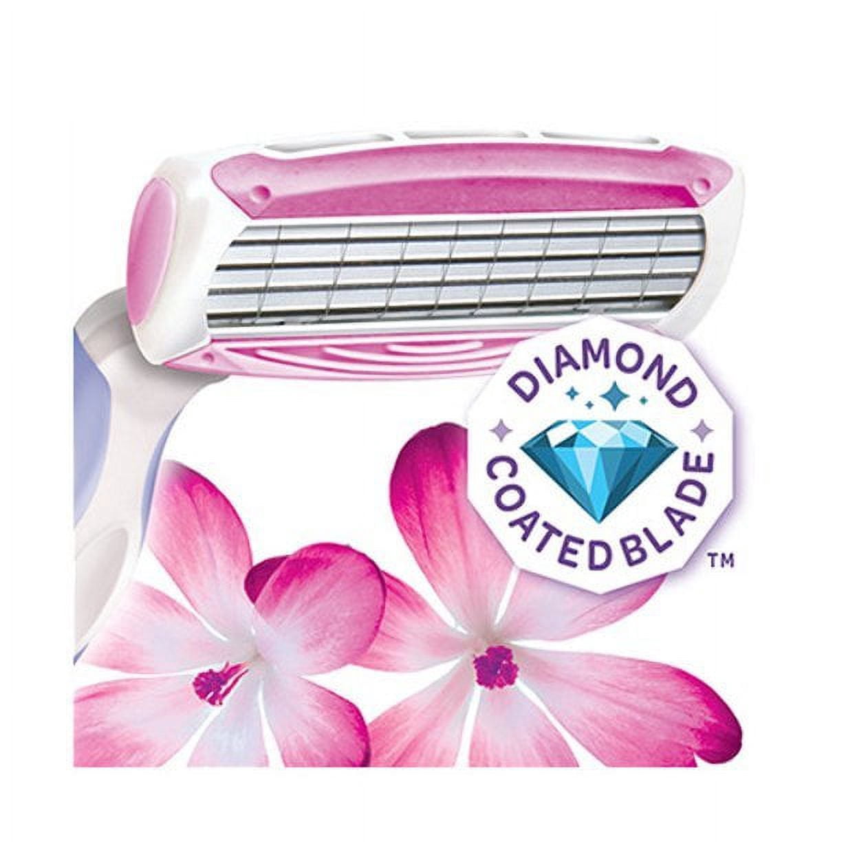 6 Pack - Schick Quattro 1 Razor and 4 Razor Blade Refills For Women 1 ea