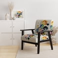 thumbnail image 2 of Designart "Hexagon And Circular Abstract II" Upholstered Modern & Contemporary Accent Chair and Modern & Contemporary Arm Chair - Multiple Color & Pattern, 2 of 7