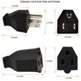 Extension Cord Ends Male and Female Replacement Plug & Connector Set