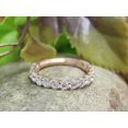 thumbnail image 3 of 1 1/3 ct.t.w Round Cut Lab Created Moissanite Diamond Eternity Wedding Band Ring For Women In 10K Solid Rose Gold (G-H Color, VVS1 Clarity, 1.33 Cttw)-9.5, 3 of 9