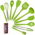 thumbnail image 1 of Juego de utensilios de cocina de silicona para el hogar (10 piezas), resistentes al calor, antiadherentes y antirayaduras., 1 of 5