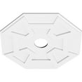 thumbnail image 2 of 24"OD x 4"ID x 8 1/4"C x 1"P Logan Architectural Grade PVC Contemporary Ceiling Medallion, 2 of 11