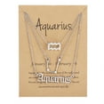 thumbnail image 1 of WREESH 3-piece Set Of Three-piece Sky Ancient English Letter Twelve Constellation Necklace, 1 of 1