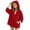 Red, variant on Jalioing Teen Girls Zip Up Hoodies Fashion Loose Solid Long Sleeve Hooded Jacket Casual Basic Fall Outerwear with Pocket