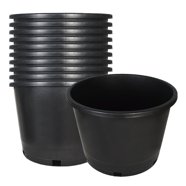 Pro Cal 3 Gallon Premium Nursery Black Plastic Planter Garden Grow Pots ...