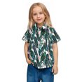 thumbnail image 5 of OGLCCG Boys Hawaiian Shirt Tropical Short Sleeve Casual Button Down Tops for Youth Kids Summer Shirt with Pocket 2-15 Years, 5 of 7