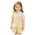 thumbnail image 3 of Girls' 2-Piece Summer Outfit 6-12 Months 12-24 Months 2t 3t 4t 5t 6t 7t Children Short Sleeve Graphic T-Shirt And Cargo Shorts Set 18-24 Months, 3 of 9