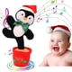 thumbnail image 1 of Pingüino navideño bailarín, recargable, reproduce 3 canciones en inglés, divertido musical interactivo para niños., 1 of 6