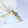 thumbnail image 3 of DESIGNICE Unisex Hug Couple Pendant Necklace Dance Partner Choker Neck Chain Jewelry Gift, 3 of 7
