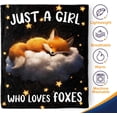 thumbnail image 4 of Fox Blanket Gifts for Kids Woman - Just A Girl Who Loves Foxes Themed Cute Animal Lovers Throw for Teen Adults Soft Fleece Cozy Bed Couch Decor Birthday Christmas Lightweight Blanket 50"x60", 4 of 5