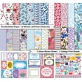 thumbnail image 2 of Inkdotpot Spring Blossom Flower Theme Collection Double-Sided Scrapbook Paper Kit Cardstock 12"x12" Card Making Paper Pack With Sticker Sheet - 16 Pages - Multicolor, 2 of 4