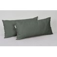 thumbnail image 3 of Vargottam Indoor/Outdoor Polyester Fabric Lumbar Pillow With Insert, All-Weather Waterproof Decorative Throw Pillow for Patio Furniture-Set of 2 - Dark Gray, 3 of 7