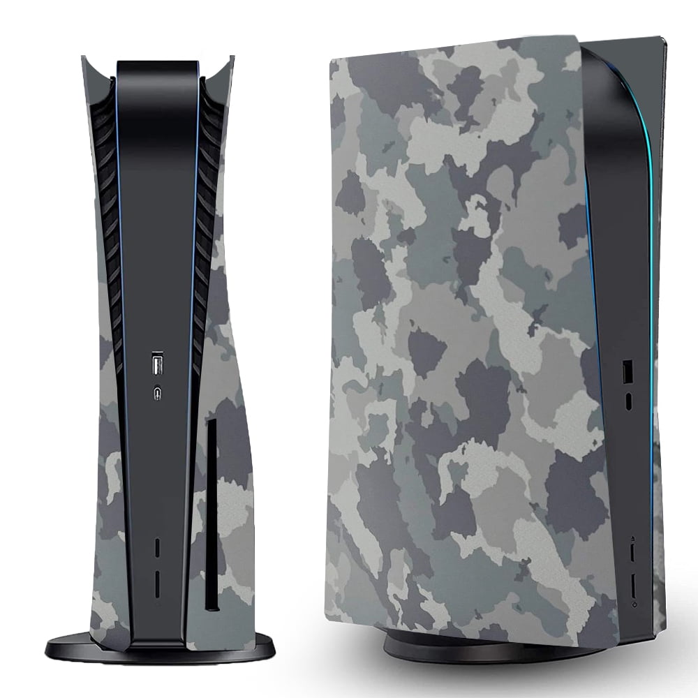 Yucurem Camouflage Game Console Cover Host Protective Shell for PS5 Console Disc Version