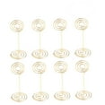thumbnail image 4 of FRCOLOR  12 Pcs Menu Clips Photo Holder Wedding Centerpieces Table Card Holders Gold Golden, 4 of 8