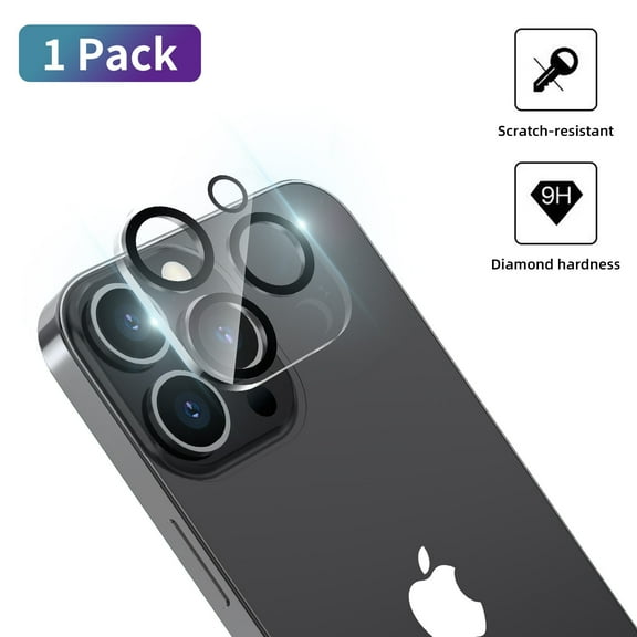 Venoro for iPhone 15 Pro Max/15 Pro/15 Plus/15 Camera Lens Protector Tempered Glass, Clear