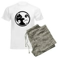 thumbnail image 6 of CafePress - Yin Yang Cat Men's Light Pajamas - Men's Light Loose Fit Cotton Pajama Set, 6 of 7