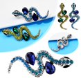 thumbnail image 2 of wnpxqnt Vintage Retro Snake Animal Brooch Pin Crystal Rhinestone Gift❤ Snake Brooch Y4G0, 2 of 8