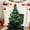 Green237, variant on Iumwxz Large Red Plastic Santa Hat Christmas Tree Topper Star Ornament for Indoor Outdoor Holiday Decorations 14.96x13.38x7.08 inch Festive Tree Top Decoration