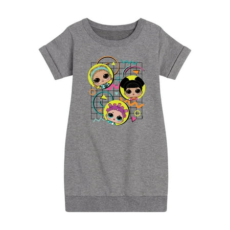 

LOL Surprise! Dolls - Retro Style - Original Dolls - Toddler & Youth Girls Fleece Dress