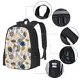 thumbnail image 4 of Vsdgher Hawaiian Style Print Backpack for Women Men School Bookbag with Laptop Compartment for College Work Travel, Simple Fashion Casual Daypack, Fit 15" Laptop, 4 of 8