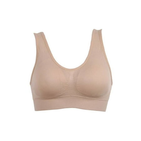 Sweetsmile Womens Sport Bras Fitness Yoga Running Vest Underwear Padded Crop Tops Wire Free Underwear For Girls
