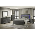 thumbnail image 6 of Blaze Modern Style King Size Bed made with Wood in Gray Color, 6 of 6