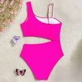 thumbnail image 6 of mgoYE Swimsuit for Girls Teen Girls Swimsuit One Piece Padded Bathing Suit Teen Swimwear for 7-14 Years(Pink,13-14 Years), 6 of 9