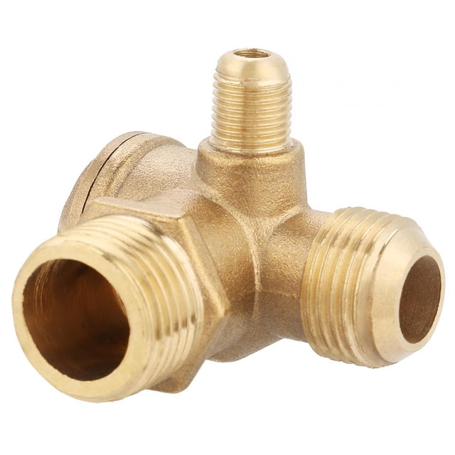 Válvula de retención de compresor de aire de latón con rosca macho de 90 grados, piezas de repuesto, 20 x 19 x 10 mm