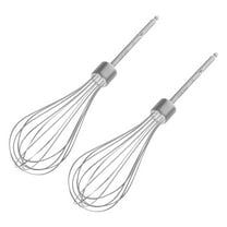 OUNONA 2Pcs Stainless Steel Egg Whisks Replacement for Handheld Kitchen Mixer