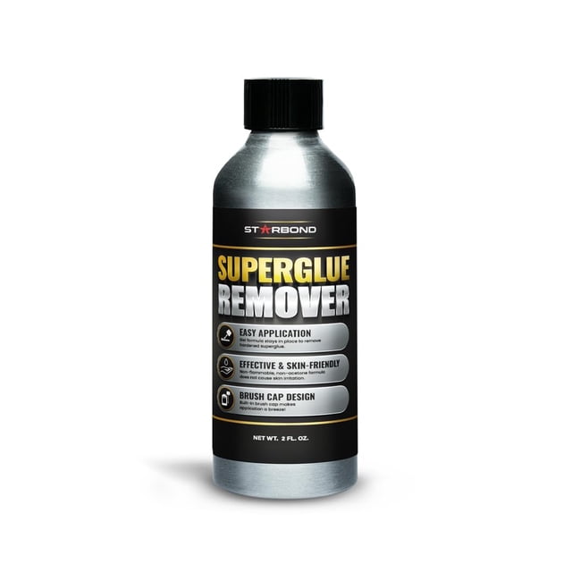 Supereliminador de pegamento STARBOND Debonder de 60 ml con tapa de cepillo