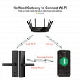 thumbnail image 4 of Electronic Door Lock Smart Lock With 5-in-1 Fingerprint Lock Keyless Entry Via Fingerprint/Coed/Card/App ,Corrosion-Resistant, 4 of 6