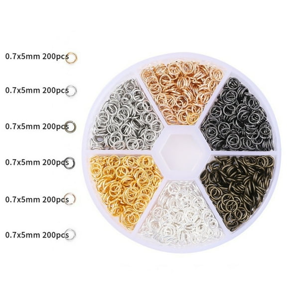 ATJIA 1 Set 4-10mm Jewelry Making Kit with Zinc Alloy Lobster Claw Clasps and Open Jump Rings for Bracelet Necklace Jewelry Making