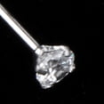 thumbnail image 4 of Tornillo de Cristal de Circón de Acero Inoxidable Sunnimix Anillo perforador de nariz, 4 of 8