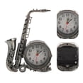 thumbnail image 3 of Reloj despertador decorativo retro con forma de saxofón para mesita de noche, 3 of 3