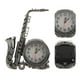 thumbnail image 3 of WORGEOUS Reloj despertador decorativo retro con forma de saxofón para mesita de noche, 3 of 7