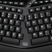 Adesso Tru-Form 450 Ergonomic 104-Key Membrane Wired Touchpad Keyboard
