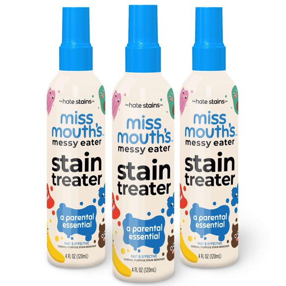 Spray antimanchas Miss Mouth's Messy Eater, 120 ml, paquete de 3