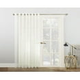 thumbnail image 6 of No. 918 Emily Extra-Wide Sheer Voile Sliding Door Patio Curtain Panel, 100"x84", Ivory, 6 of 6