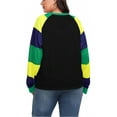 thumbnail image 5 of MOUSYA Mardi Gras Shirts for Women,Fat Tuesday Carnival New Orleans Party Long Sleeve Plus Size Tops, 5 of 5